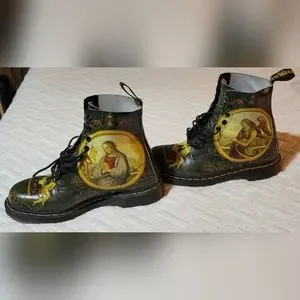 【24cm】Dr. Martens ブーツ 「受胎告知(DI PAOLO)」 Yahoo!オークション - 【Dr.MARTENS】ドクターマーチン 絵画